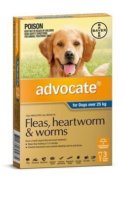 Advocate Dog Over 25kgs Xtra Large -  3 pack & 6 pack