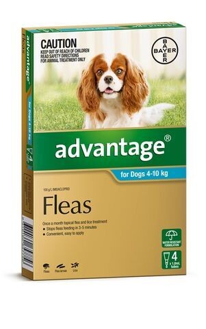Advantage Dog 4-10 kgs Medium  -  4 pack