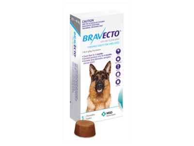 Bravecto Chews Dog Large Blue 20 - 40 kg - 1 chew & 2 chews