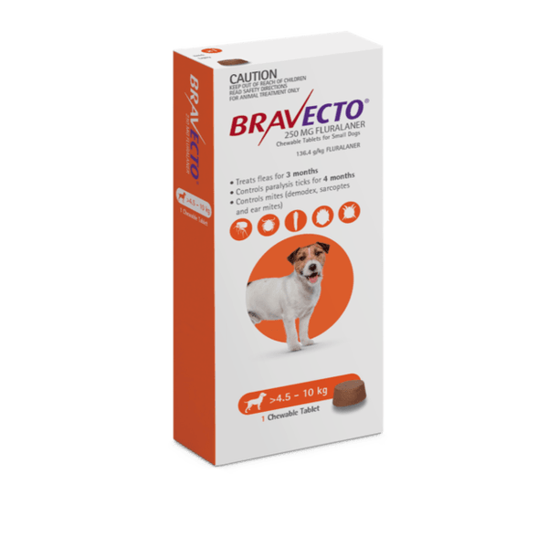 Bravecto Chew Dog Small 4.5 - 10 kg  -  1 chew