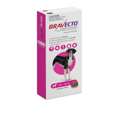 Bravecto Chew Dog Very Large 40 - 56 kg  -  1 chew