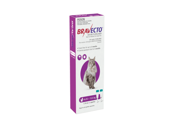 Bravecto Spot On Cat  1 tube  - 6.25 - 12.5 kg