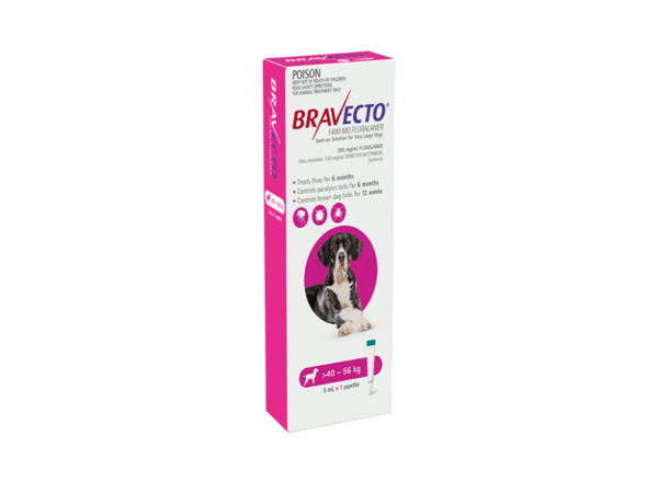 Bravecto Spot On Dog  -  40 kg - 56 kg