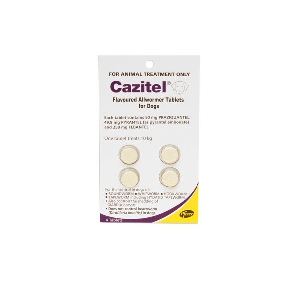 Cazitel 4’s 10 kg Dog  - 4 pack