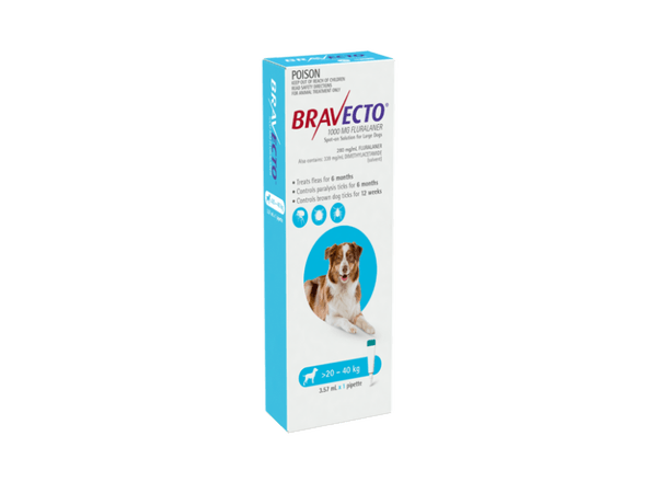 Bravecto Spot On Dog  -   20 kg - 40 kg