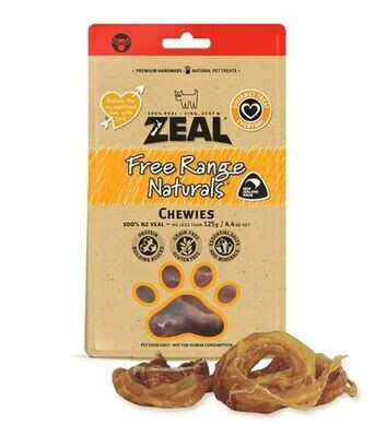 Zeal Free Range Naturals - Chewies (Veal) - 125 grams