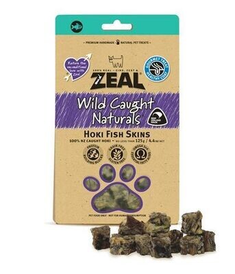 Zeal Wild Caught Naturals - Hoki Fish Skins - 125 grams