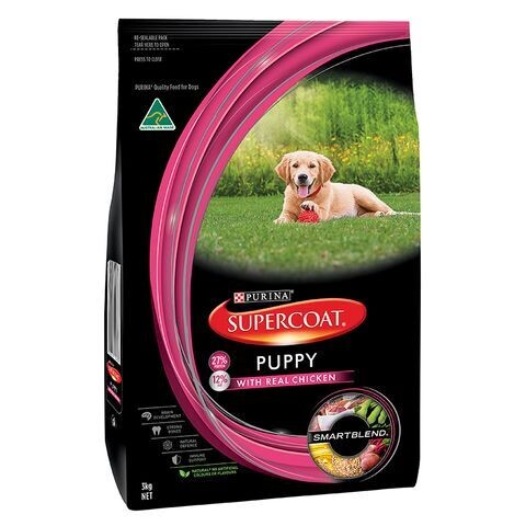 Supercoat Puppy Dry Dog Food with Real Chicken  -  2.6 kg , 18 kg & 20 kg