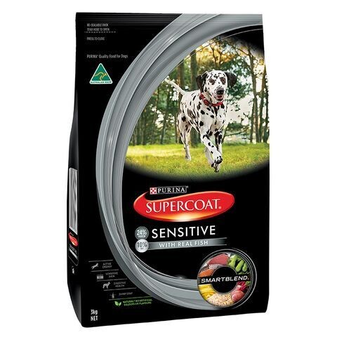 Supercoat Adult Dry Dog Food Sensitive with Real Fish  -  2.6 kg or 15 kg