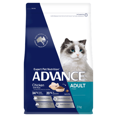 Advance Multi Cat All Ages Chicken & Salmon with Rice - 3 kg , 6 kg or 20 kg
