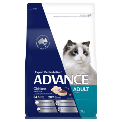 Advance Multi Cat All Ages Chicken & Salmon with Rice - 3 kg , 6 kg or 20 kg