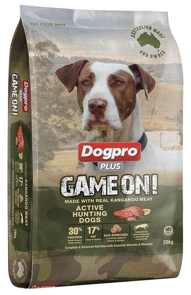 DogPro Game On -  Active Hunting Dogs Food High Protein 20kg
