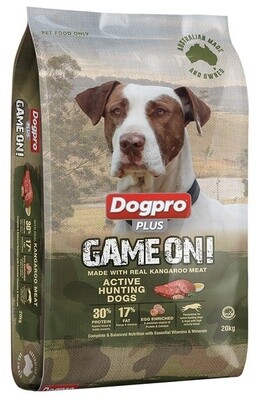 DogPro Game On - Active Hunting Dogs Food High Protein 20kg