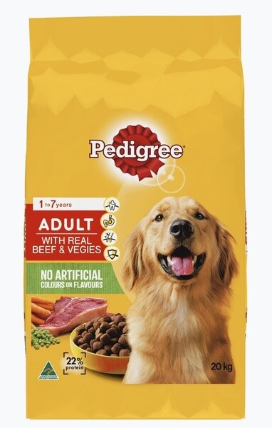 Pedigree Meaty Bites with Real Beef  -  3 kg or 20 kg
