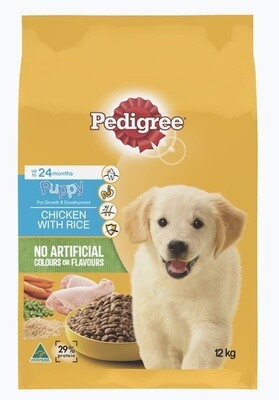 Pedigree Puppy Chicken with Rice - 2.5 kg or 12 kg