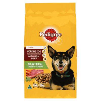 Pedigree Working Dog with Real Beef 20 kg