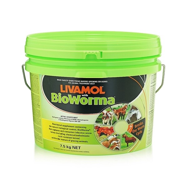 International Animal Health Livamol with BioWorma  -  7.5 kg or 15 kg