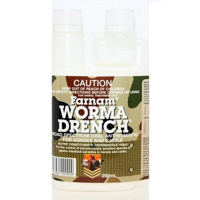 International Animal Health Worma Drench 250 ml or 1 litre