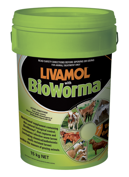 International Animal Health Livamol with BioWorma  -  15 kg