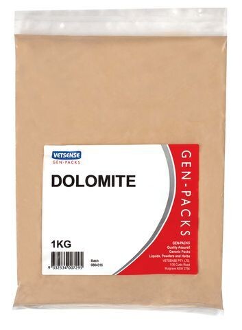 Vetsense Gen Packs Dolomite  -  1 kg  or 5 kg