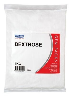 Vetsense Gen Packs Dextrose  -  1 kg or 5 kg