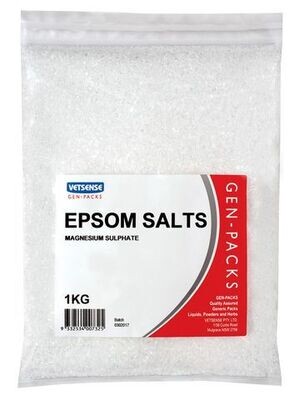 Vetsense Gen Packs Epsom Salts  -  1 kg, or 5 kg