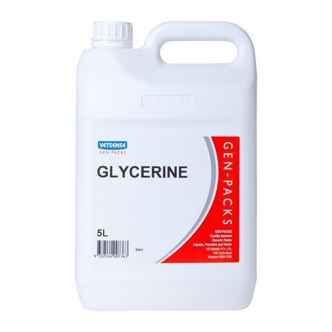 Vetsense Gen Packs Glycerine  -  1 litre or 5 litres