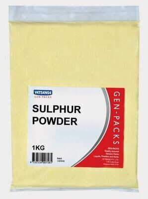 Vetsense Gen Packs Sulphur Powder  -  1 kg , 2 kg & 5 kg