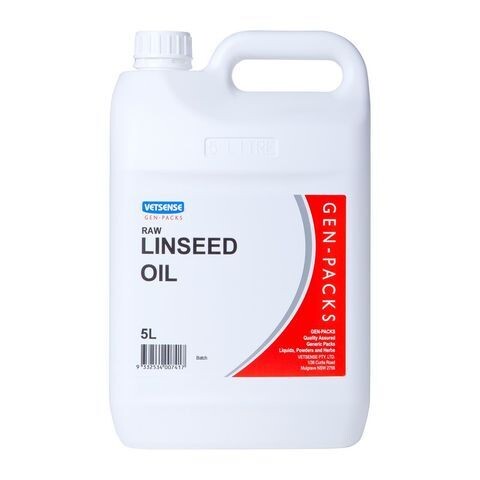 Vetsense Gen Packs Linseed Oil  -  5 litres