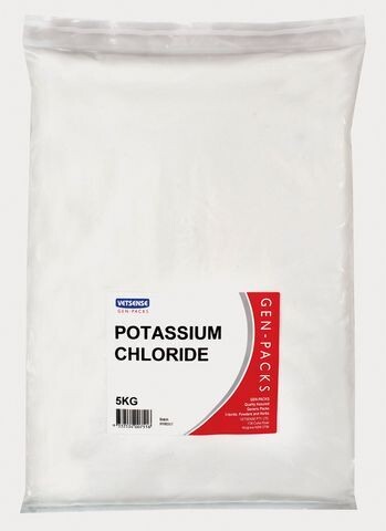 Vetsense Gen Packs Potassium Chloride  -  5 kg