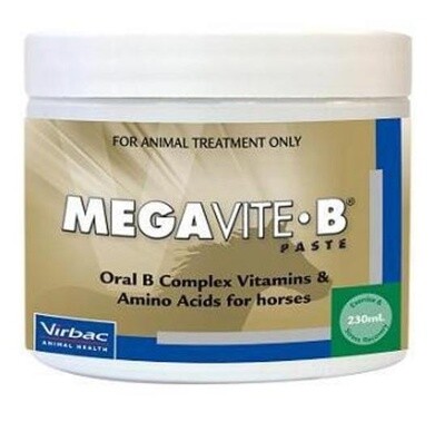 Virbac Megavite B higher energy recovery paste for horses  230 ml