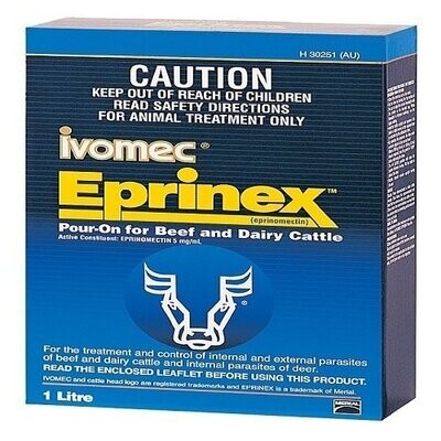 Eprinex Pour On for Cattle 1 litre or 20 litres
