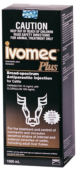 Ivomec Plus Injection   500 ml or  1 litre