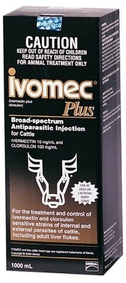 Ivomec Plus Injection 500 ml or 1 litre