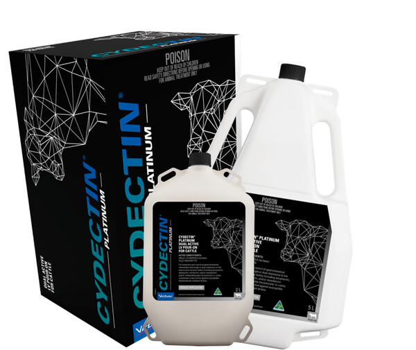 Virbac Cydectin Platinum Pour On for Cattle  -  1 litres , 2 litres , 5 litres , 7 litres or 10 litres