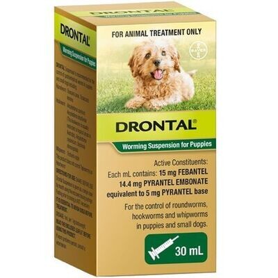 Drontal Puppy Worming Suspension  -  30ml