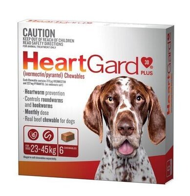 Heartgard Plus 23 kg - 45 kg Brown - 6 Pack
