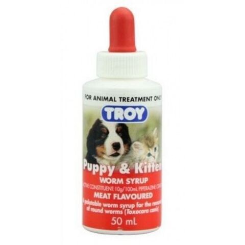 Troy Puppy and Kitten Worm Syrup   50 ml