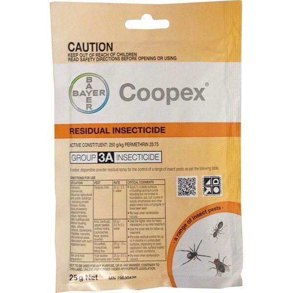 Bayer Coopex Residual Insecticide   25 grams