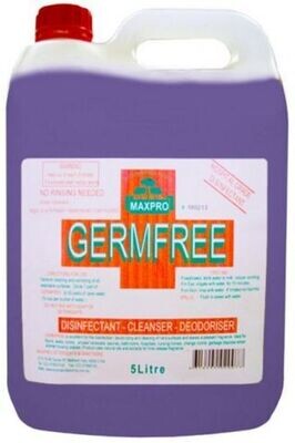 Maxpro Germ Free Discinfectant Fresh N Kleen - 5 litres or 20 litres