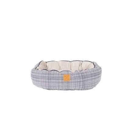 Mog & Bone 4 Seasons Reversible Circular Dog Bed Navy Line - Small, Medium, Large or X Large