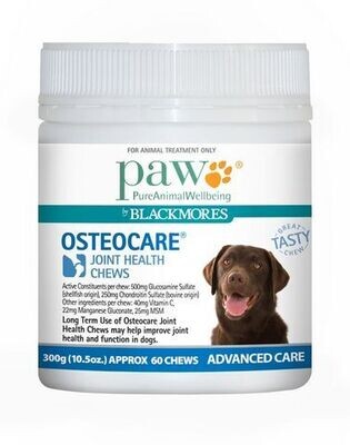 PAW Osteocare Joint Health Chews - 300 grams or 500 grams