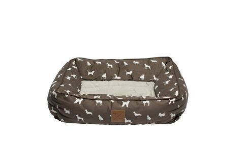 Mog & Bone Bolster Dog Bed Mocca  -  Small or Large