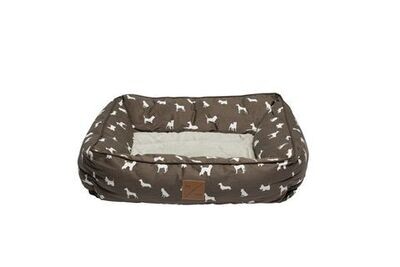 Mog & Bone Bolster Dog Bed Mocca - Small or Large