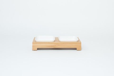 Mog & Bone Bamboo & Melamine Feeding Station  2 x 1400 ml