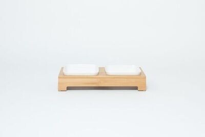 Mog & Bone Bamboo & Melamine Feeding Station  2 x 1400 ml