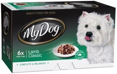 My Dog Lamb Loaf Classics Wet Dog Food Trays 6 x 100 grams
