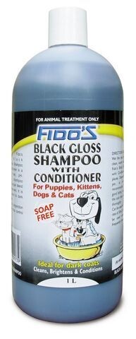 Fido's Black Gloss Shampoo With Conditioner  -  250 ml or 1 litre