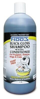 Fido's Black Gloss Shampoo With Conditioner  -  250 ml or 1 litre