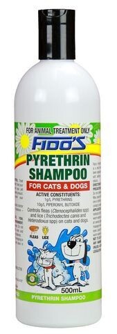 Fido's Pyrethrin Shampoo for Dogs and Cats  -  250 ml or 500 ml
